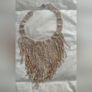 Statement beaded necklace